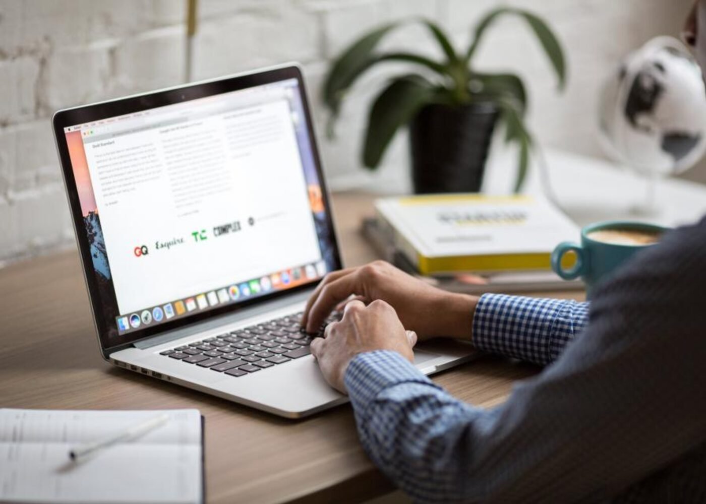 A daily English practice session on a laptop